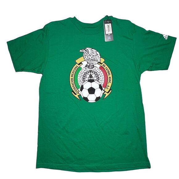 adidas Other - Adidas Mens Seleccion Nacional de Mexico Futbol Soccer The Go-To Tee Shirt New L